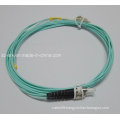 Fiber Patch Cord for LC-St Duplex Om3 Aqua Cable (6m)